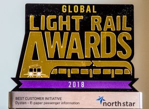 E-papier Dystenu nagrodzony światową nagrodą Global Light Rail Award 2018