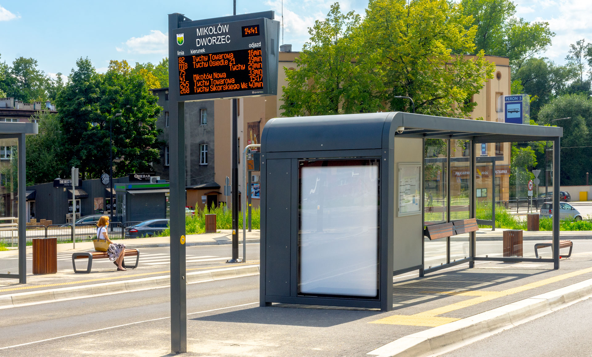 Bus transfer center in Mikołów